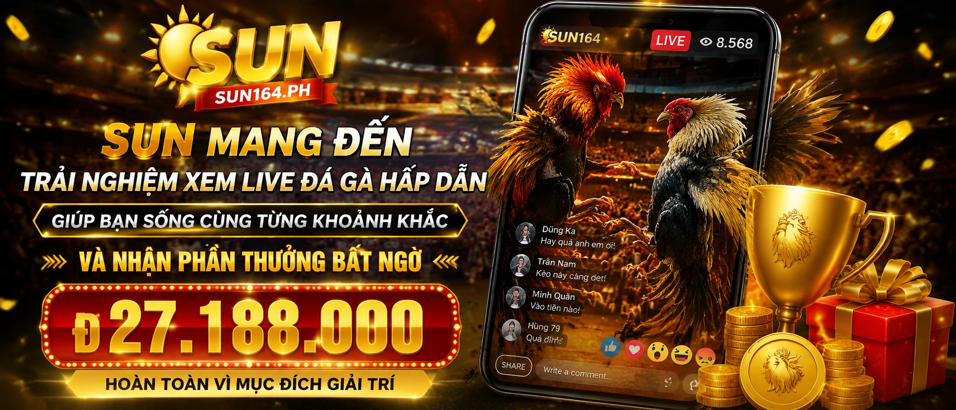 Đá Gà Cựa Sắt trên Sun