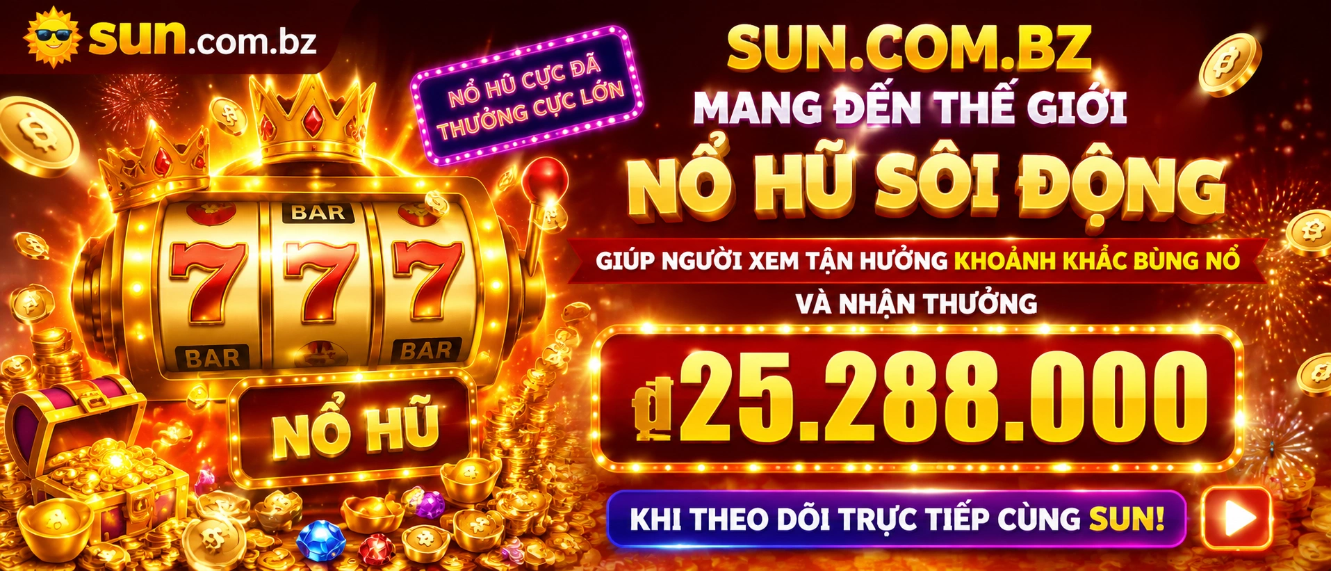 Giao diện danh mục Nổ Hũ trên sun.com.bz